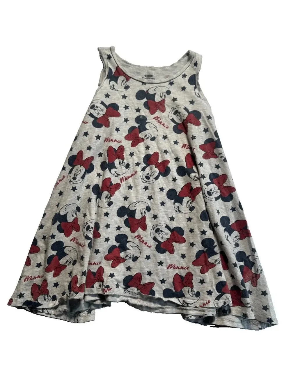 Old Navy Disney Minnie Mouse Girls Dress 5T Gray Sleeveless Skater Cotton